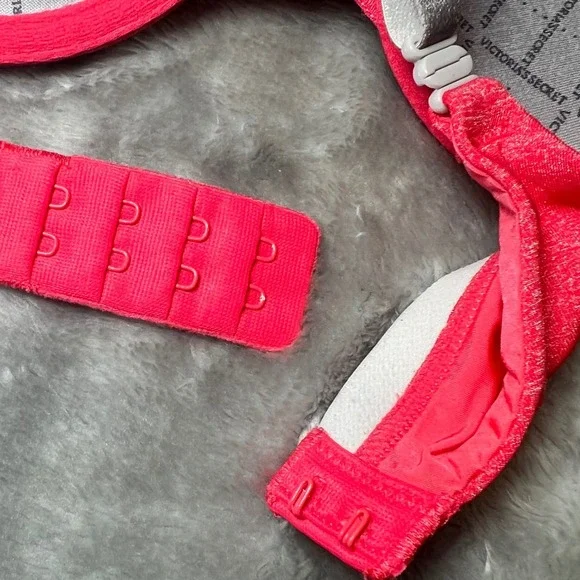 Victorias Secret Size 34B Perfect Shape Bra Pink Space Dye Heathered Underwire - Picture 10 of 11